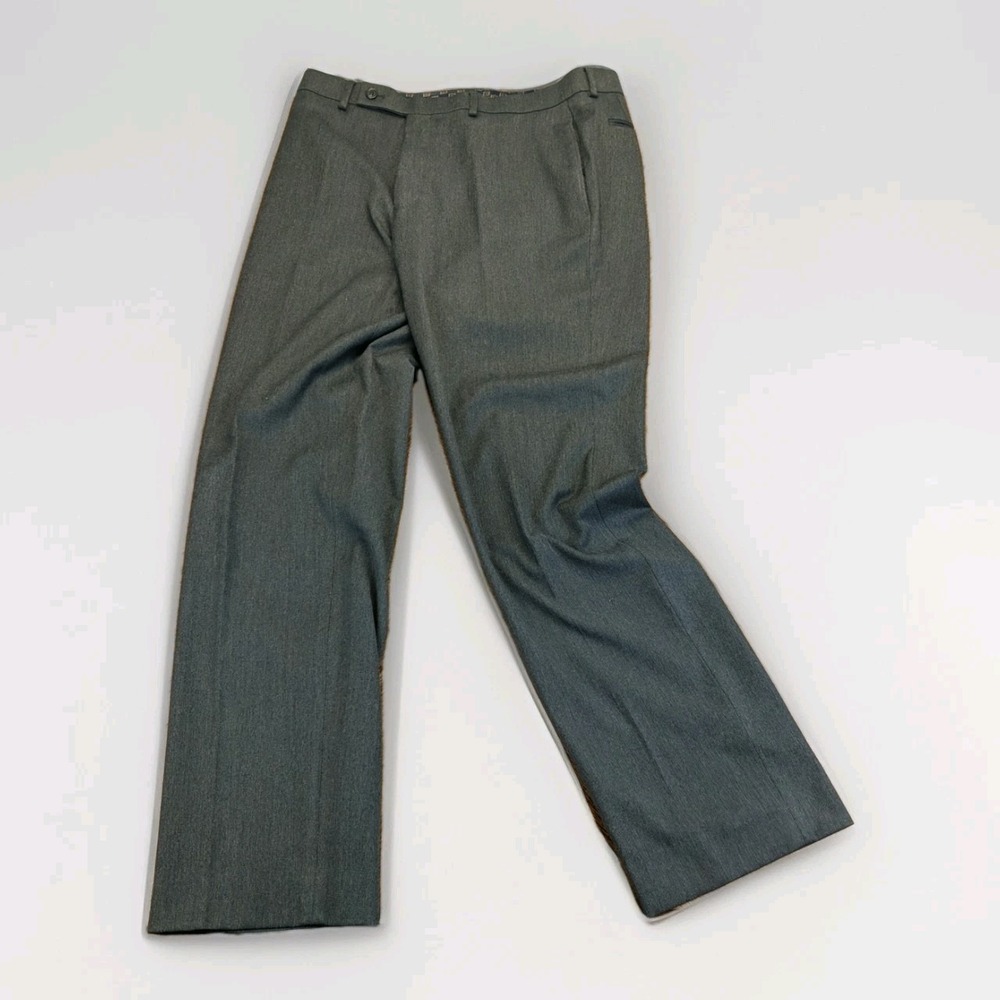 Lauren Ralph‎ Lauren Men's Dress Pants Classic Fit Flat Front Grey 34x32 Stretch